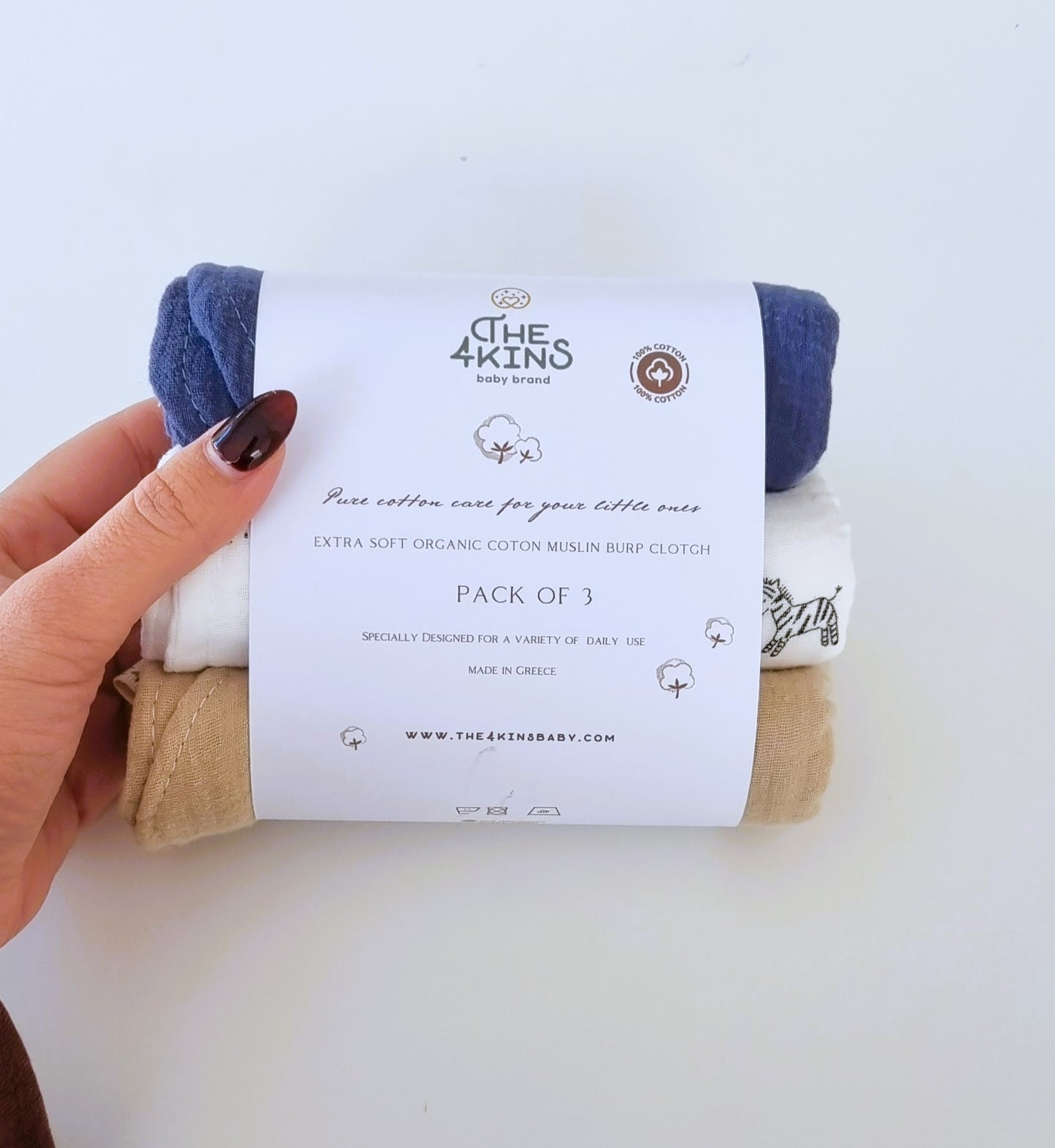 Σετ Πανάκια Μουσελίνας XXL - Burp Cloth Zebra combo