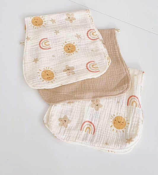 Σετ Πανάκια Μουσελίνας XXL - Burp Cloth Playful combo