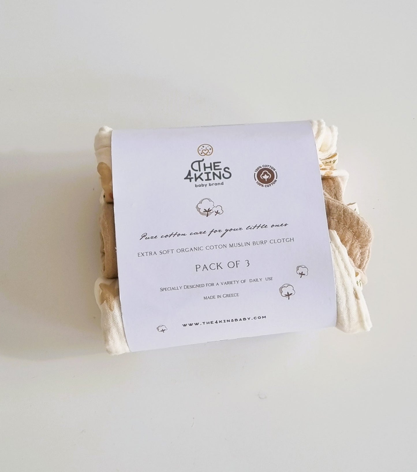 Σετ Πανάκια Μουσελίνας XXL - Burp Cloth Playful combo