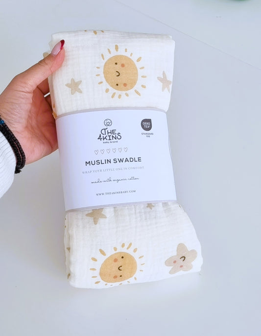 Azure Blue Hug Diaper/Muslin