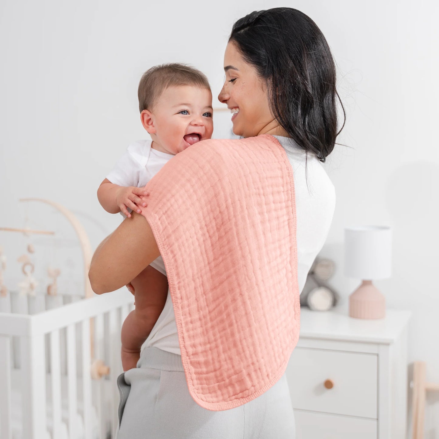 Σετ Πανάκια Μουσελίνας XXL - Burp Cloth Pink