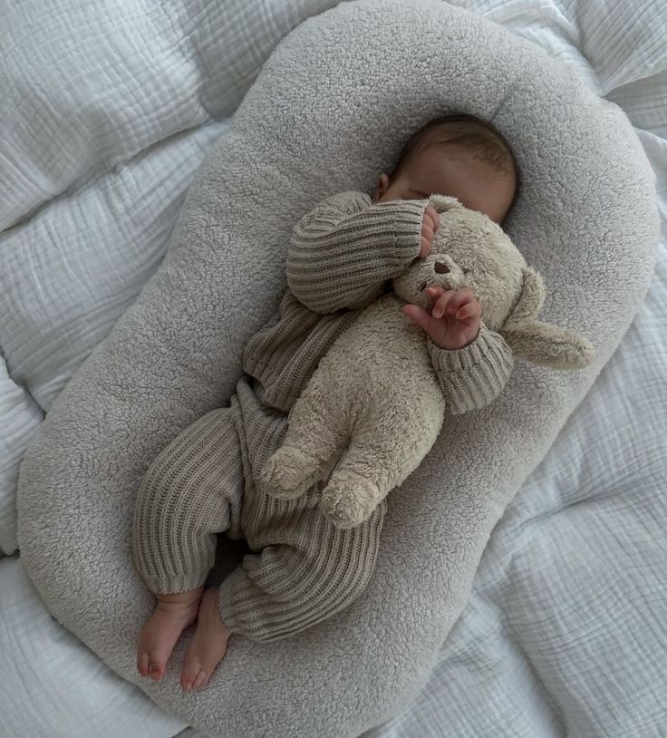 Νέας γενιάς cocoon Safe-Lounge Baby Nest - Gingham Beige
