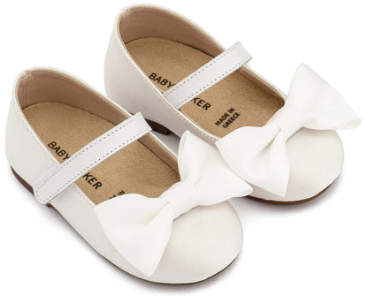 Γοβάκι Μονή Μπαρέτα με Σατέν Φιόγκο (white)
