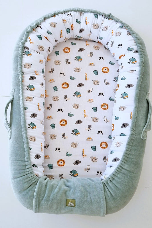 Βρεφική φωλιά ύπνου Friends με χαρούμενα ζωάκια