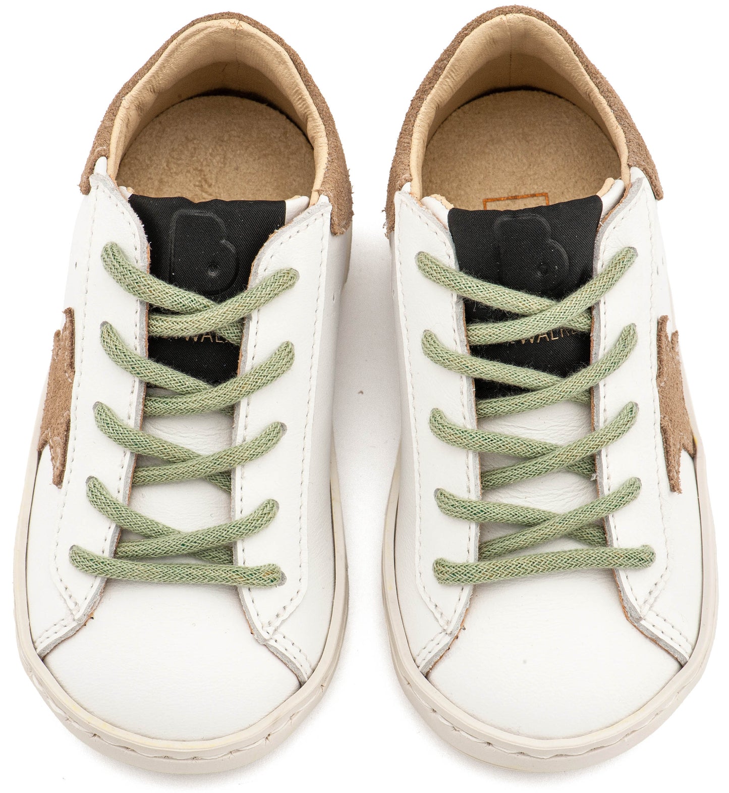 Τρίχρωμο Sneaker Δετό EXC5315  Λευκό Μπεζ Μέντα