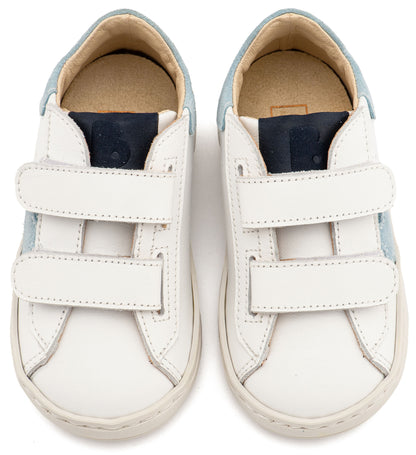 Τρίχρωμο Sneaker Διπλό Χρατς EXC5316  Λευκό Σιέλ