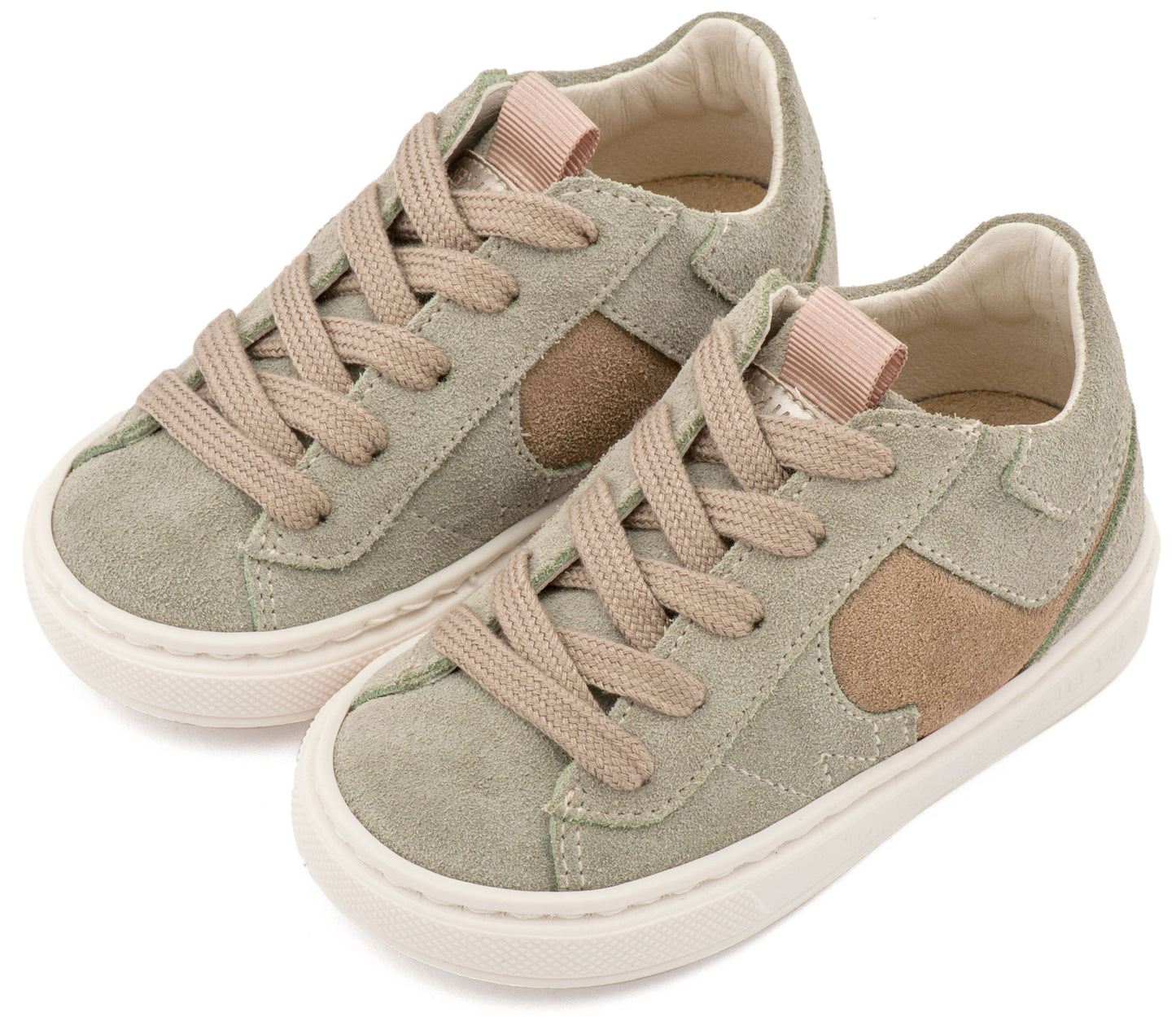 Δίχρωμο Sneaker Δετό EXC8002 Μέντα Μπεζ