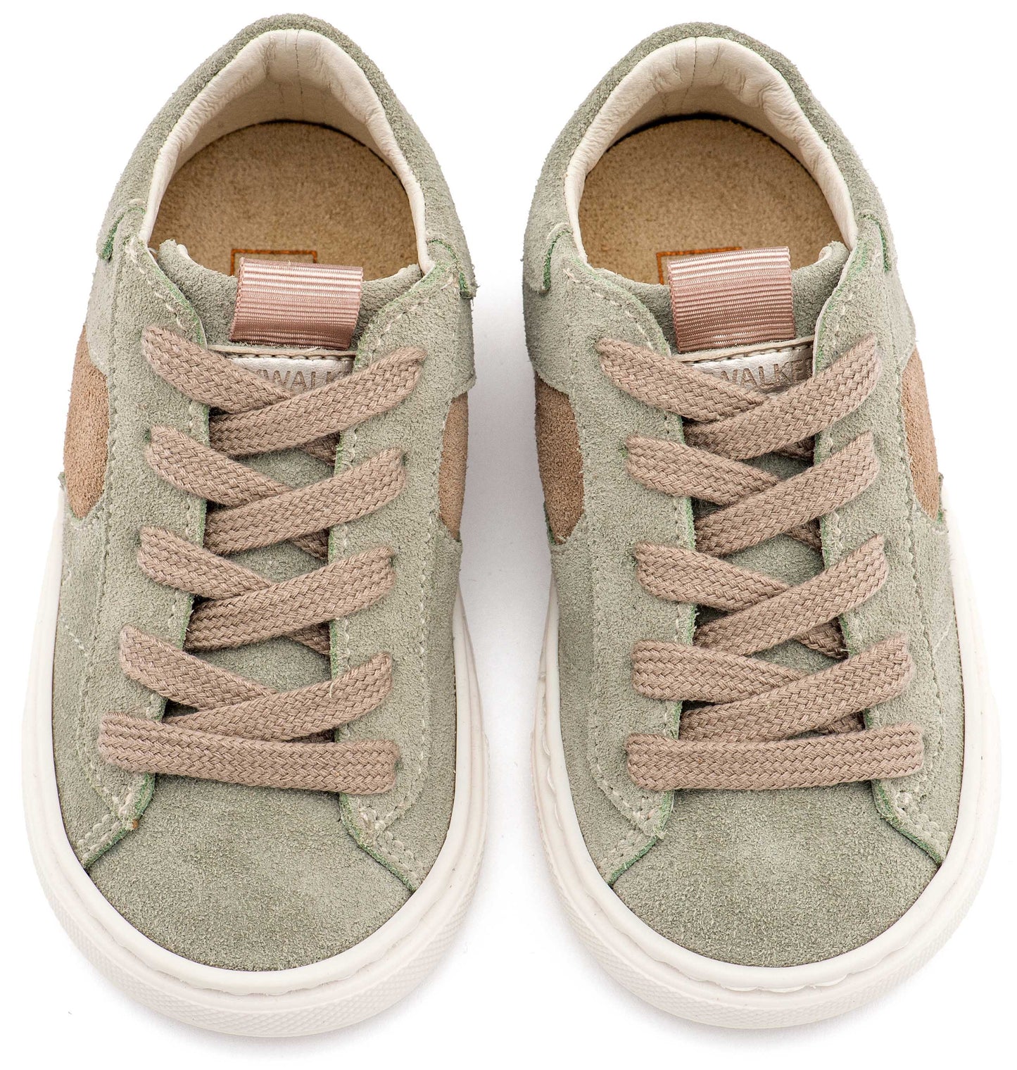 Δίχρωμο Sneaker Δετό EXC8002 Μέντα Μπεζ