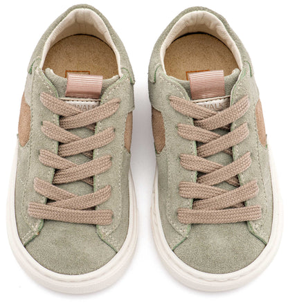 Δίχρωμο Sneaker Δετό EXC8002 Μέντα Μπεζ