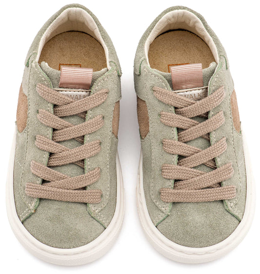 Δίχρωμο Sneaker Δετό EXC8002 Μέντα Μπεζ
