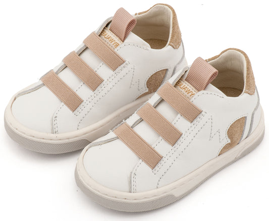 Sneaker Παντοφλέ με Λαστιχάκια EXC8005 Λευκό Μπεζ