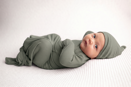 Baby Gown Sage Green- Βρεφικό Φορμάκι Ύπνου