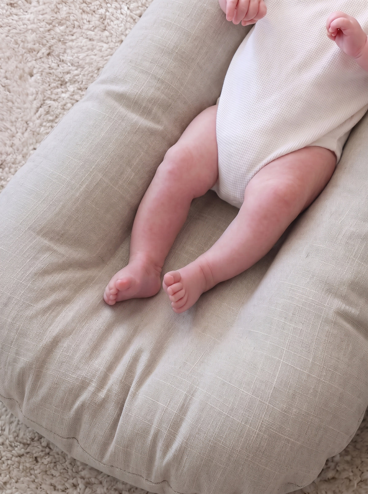 Αδιάβροχο Κάλυμμα για το Baby lounger Linen Natural