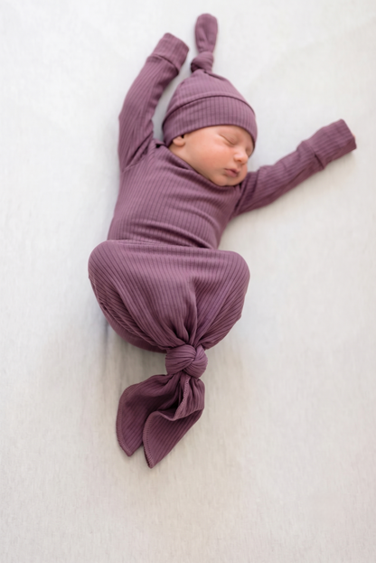 Baby Gown Maroon- Βρεφικό Φορμάκι Ύπνου