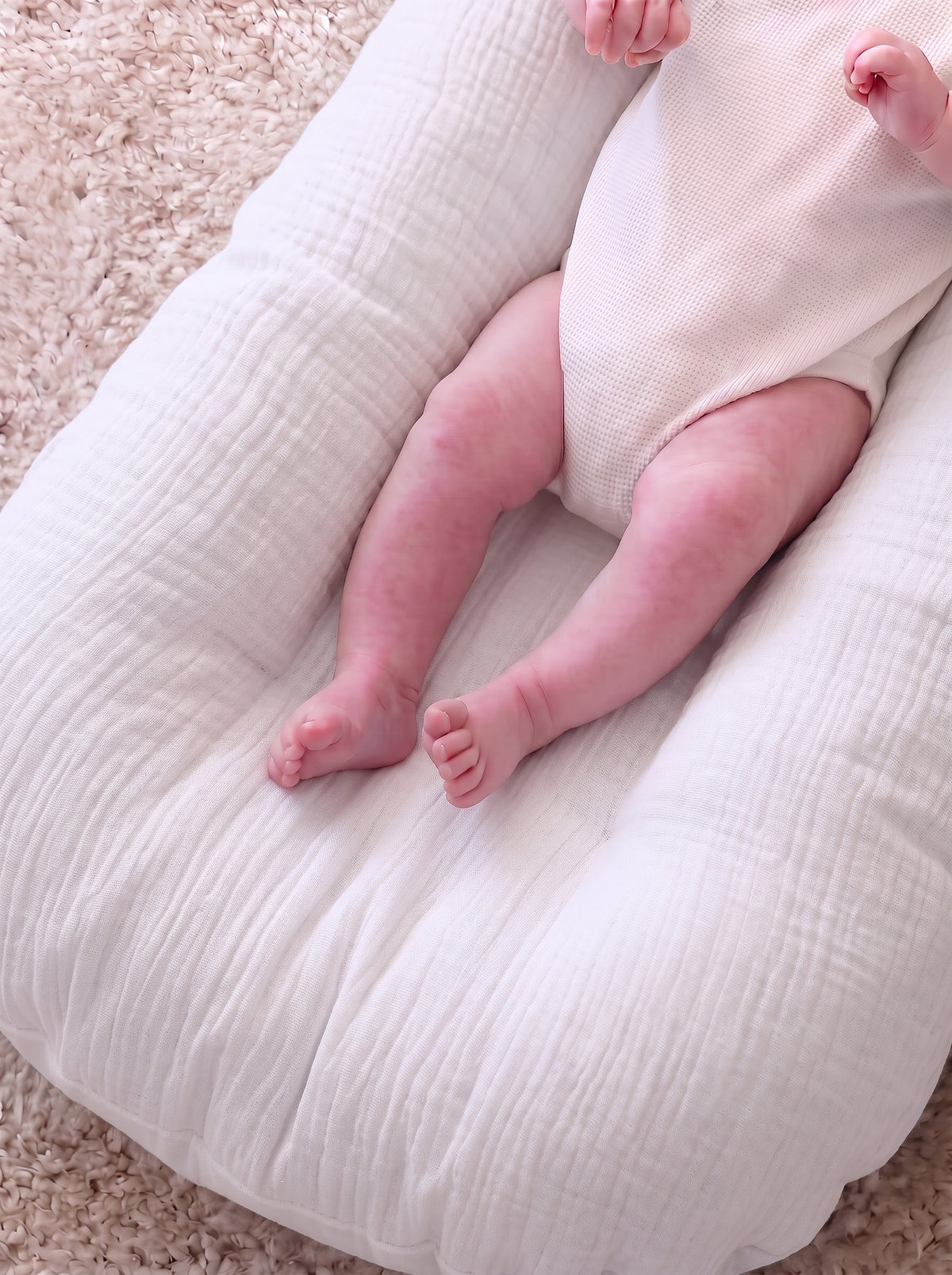 Αδιάβροχο Κάλυμμα για το Baby lounger Muslin White