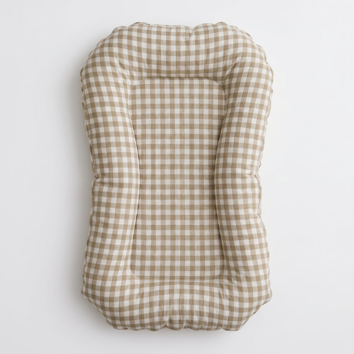 Νέας γενιάς cocoon Safe-Lounge Baby Nest - Gingham Beige