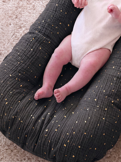 Αδιάβροχο Κάλυμμα για το Baby lounger Muslin Black