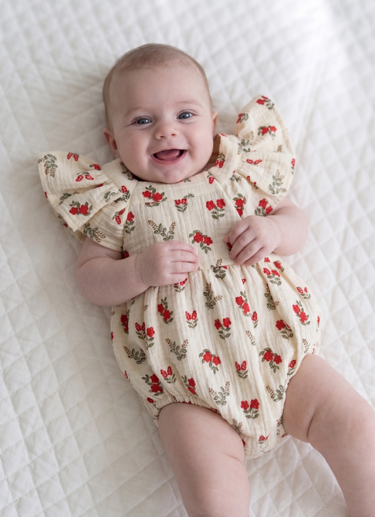 Muslin Vintage Romper Φορμάκι - Garden