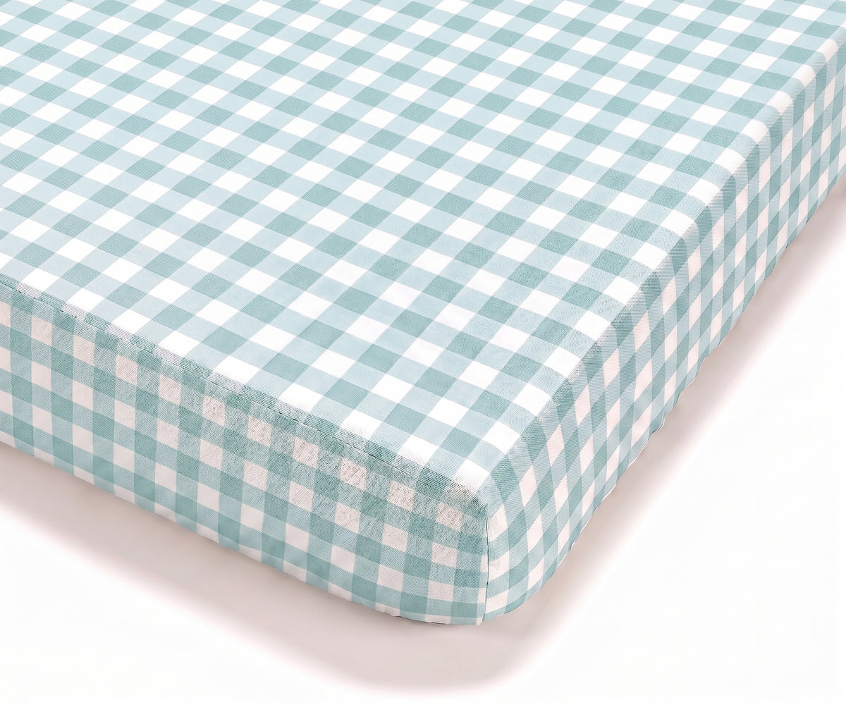 Sage Gingham Σετ Σεντόνια
