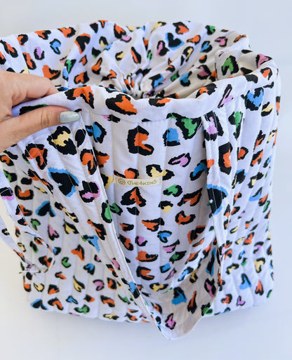 Colorful animal print Τσάντα παραλίας