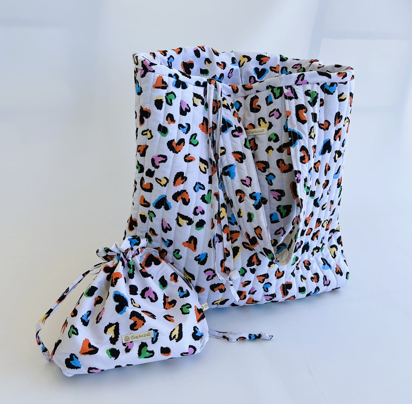 Colorful animal print Τσάντα παραλίας