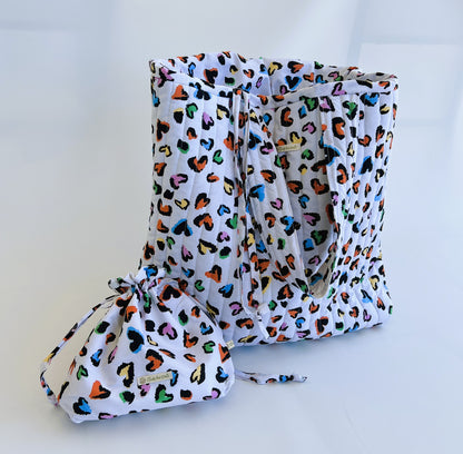 Colorful animal print Τσάντα παραλίας