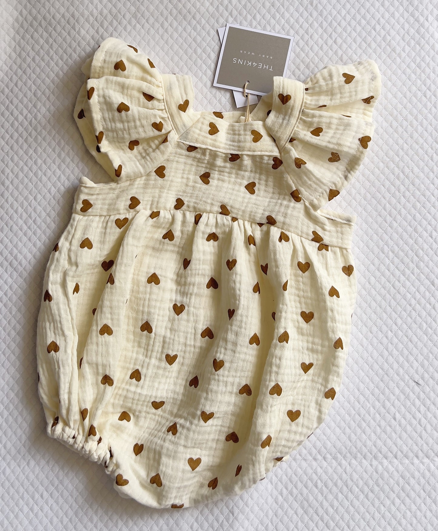 Muslin Vintage Romper Φορμάκι - Hearts