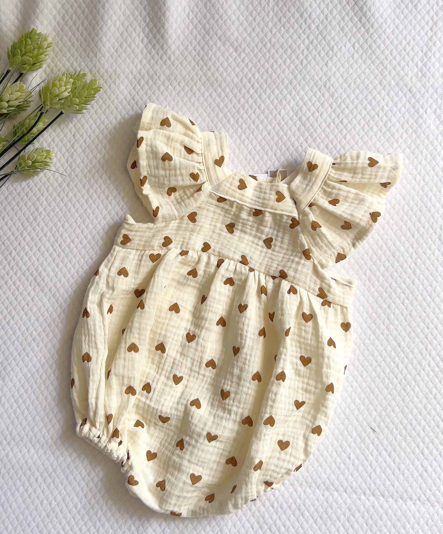 Muslin Vintage Romper Φορμάκι - Hearts