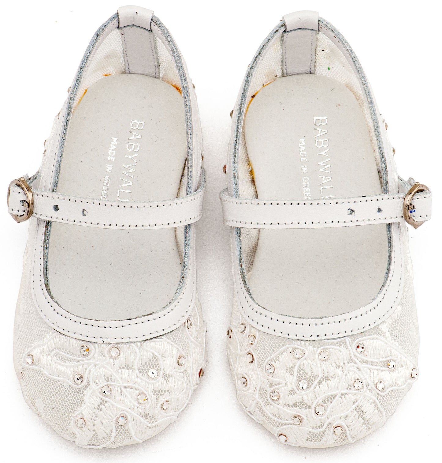 Γοβάκι απο Ύφασμα Φιλντιρέ Δαντέλα (Λευκό\ Beige)