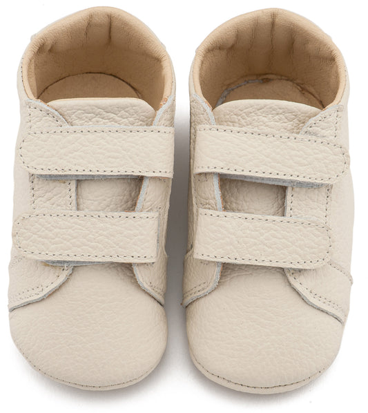 Δερμάτινο Σνικερ με Χρατς MI1136 Εκρού