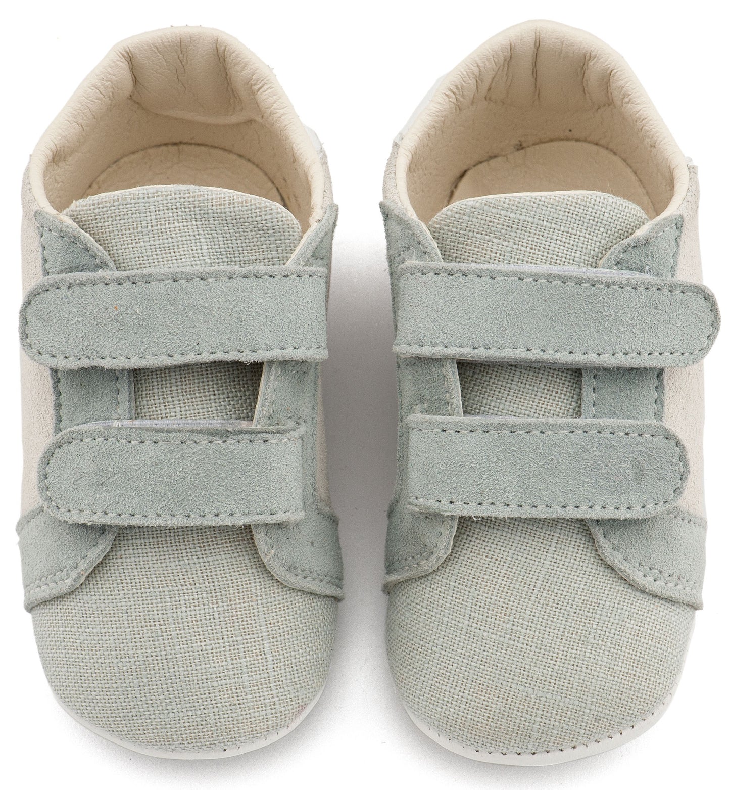 Δερμάτινο Σνικερ με Χρατς MI1138 Λευκό Μίνεραλ