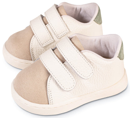 Sneakers PRI2113 Λευκό Μπεζ Μέντα