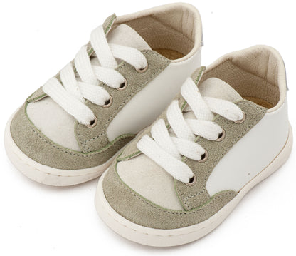 Δερμάτινο Δετό Sneakers PRΙ2120 Λευκό Μέντα