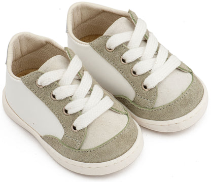Δερμάτινο Δετό Sneakers PRΙ2120 Λευκό Μέντα