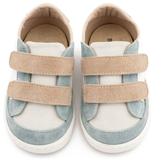 Τρίχρωμο Sneakers Διπλή Μπαρέτα Χρατς PRI2125 Λευκό Μίνεραλ Μπεζ