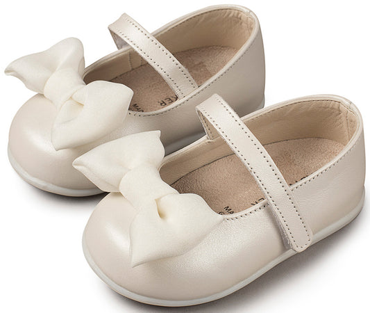 Γοβάκι  Μονή Μπαρέτα με Φιόγκο PRI2525 Εκρού