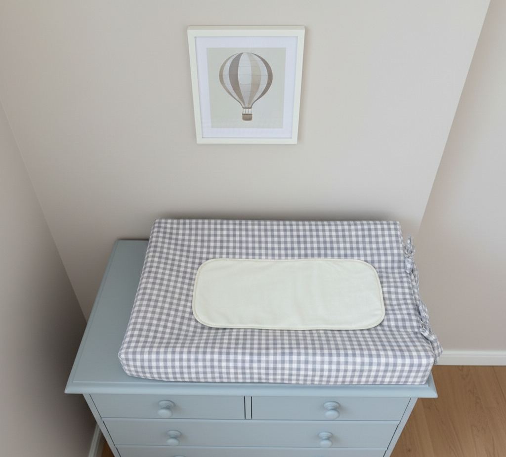 Αδιάβροχο πετσετέ σελτεδάκι διπλής όψης για μωρά.