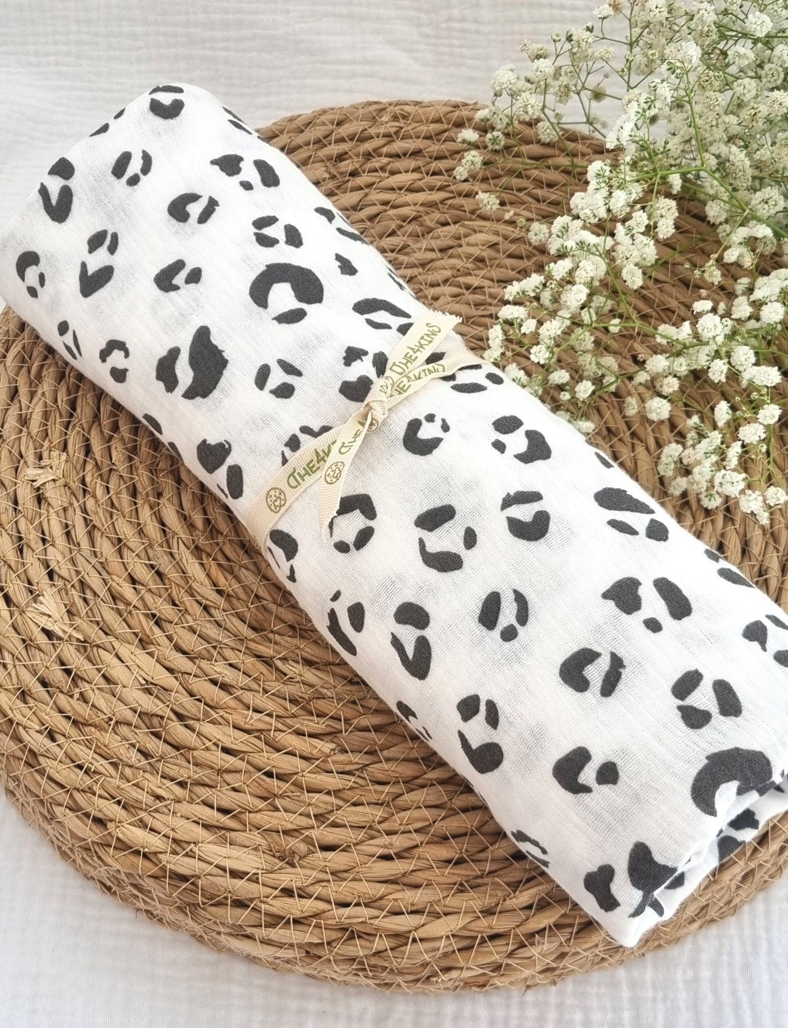 Animal Print Πάνα Αγκαλιάς/Μουσελίνα - The4kins baby brand
