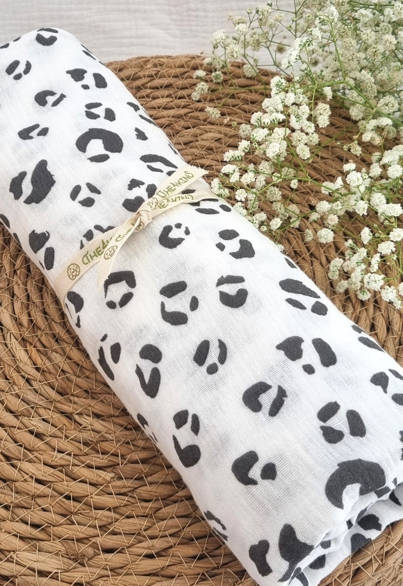 Animal Print Πάνα Αγκαλιάς/Μουσελίνα - The4kins baby brand