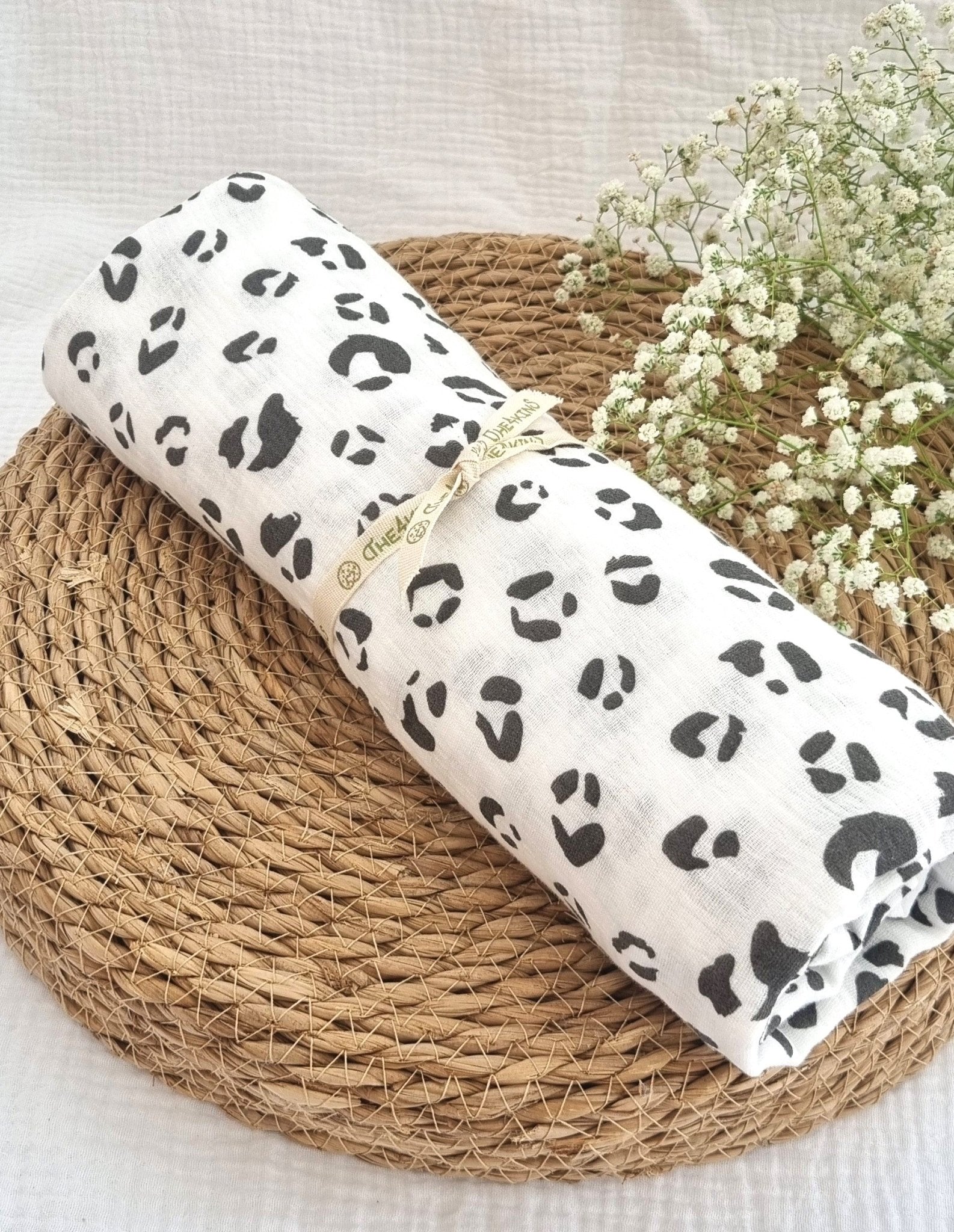 Animal Print Πάνα Αγκαλιάς/Μουσελίνα - The4kins baby brand