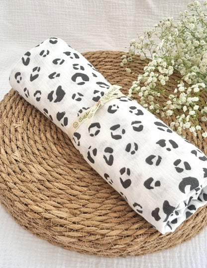 Animal Print Πάνα Αγκαλιάς/Μουσελίνα - The4kins baby brand