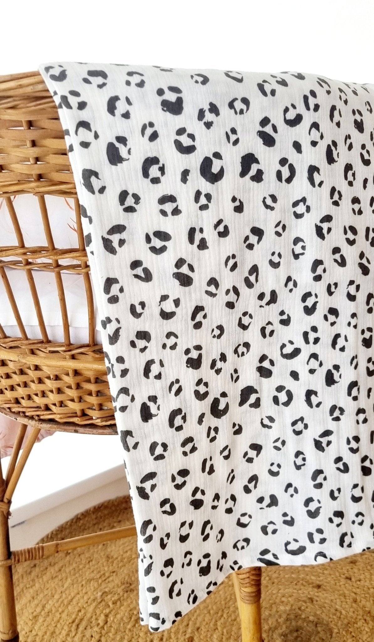 Animal Print Πάνα Αγκαλιάς/Μουσελίνα - The4kins baby brand