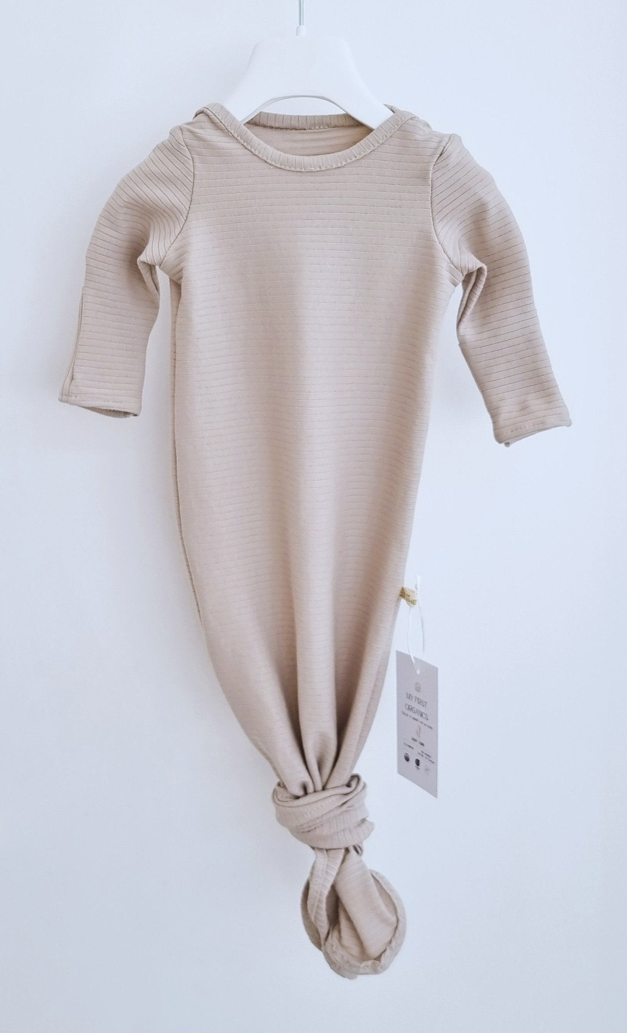 Baby Gown Natural - Βρεφικό Φορμάκι Ύπνου - My First Organics - The4kins baby brand