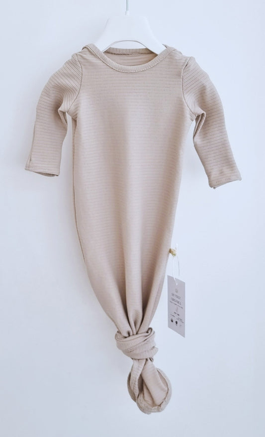 Baby Gown Natural - Βρεφικό Φορμάκι Ύπνου - My First Organics - The4kins baby brand