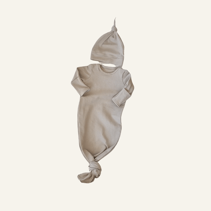 Baby Gown Natural - Βρεφικό Φορμάκι Ύπνου - My First Organics - The4kins baby brand
