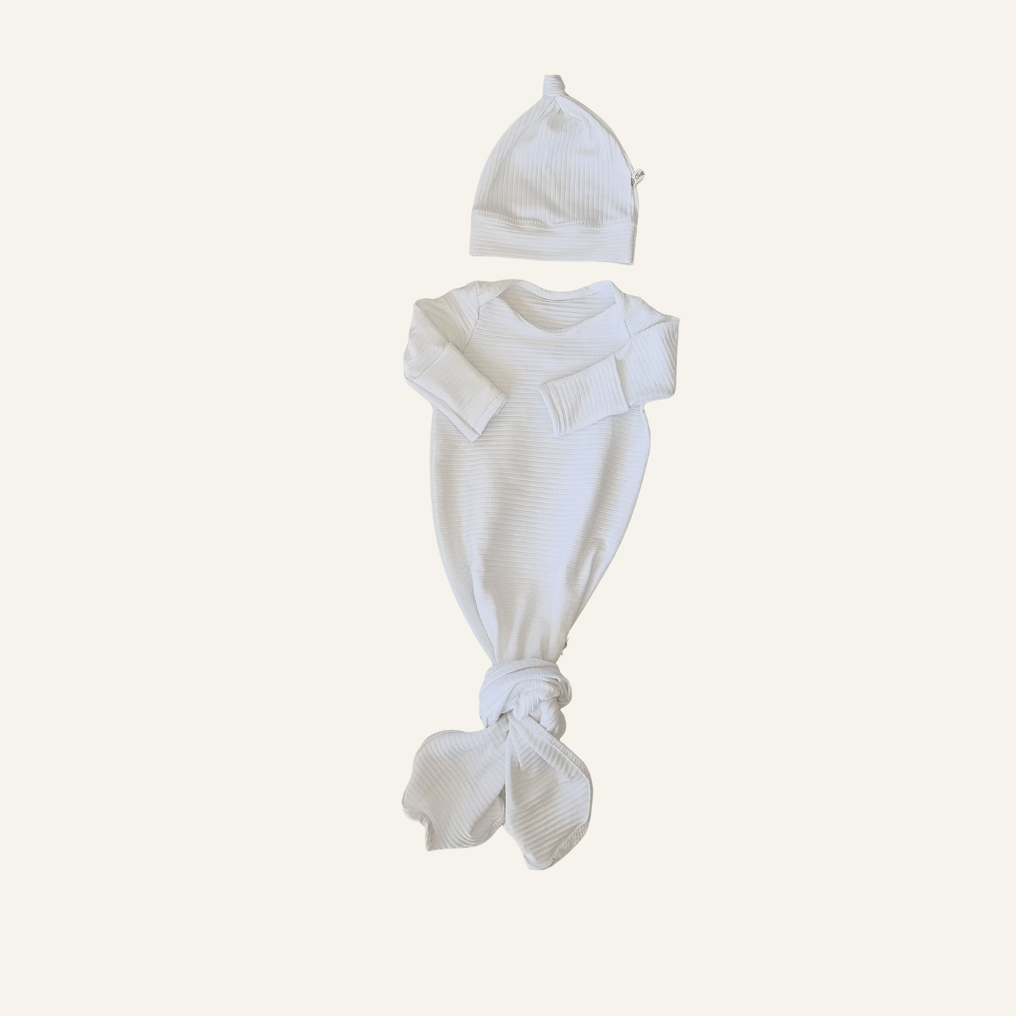 Baby Gown White - Βρεφικό Φορμάκι Ύπνου - My First Organics - The4kins baby brand