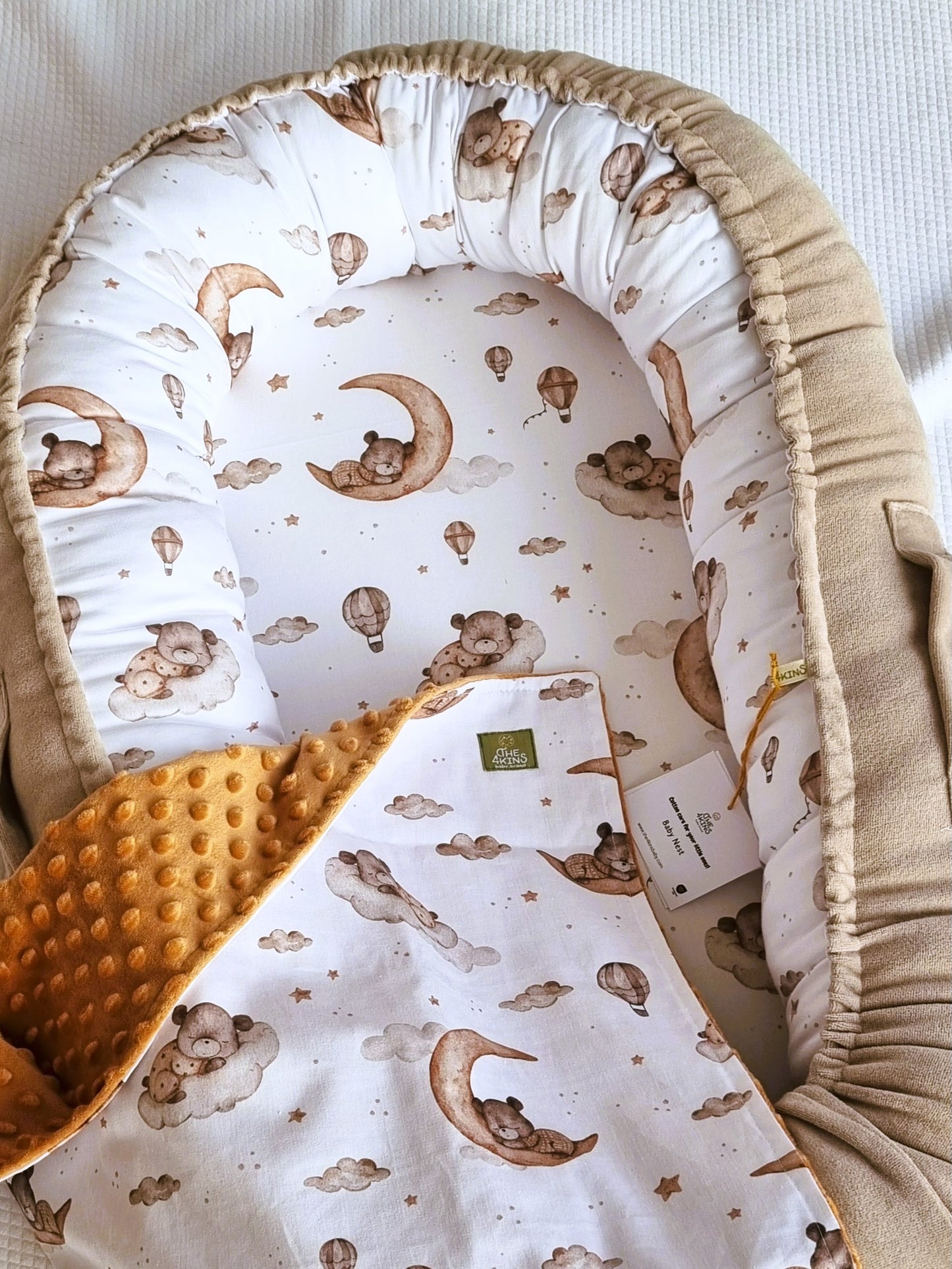 Βρεφική φωλιά ύπνου Dream 100% βαμβακερή χειροποίητη