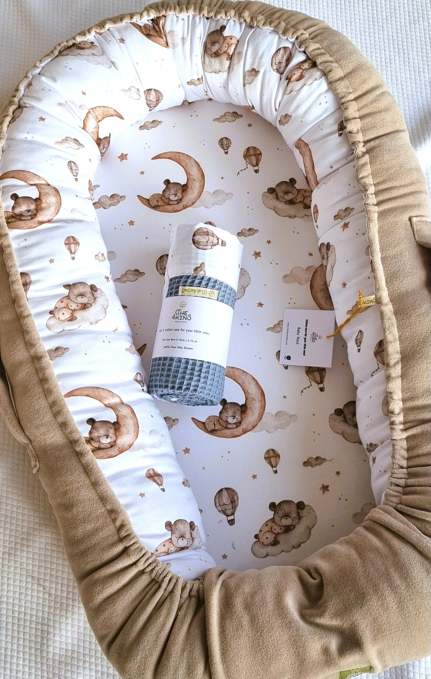 Βρεφική φωλιά ύπνου Dream 100% βαμβακερή χειροποίητη