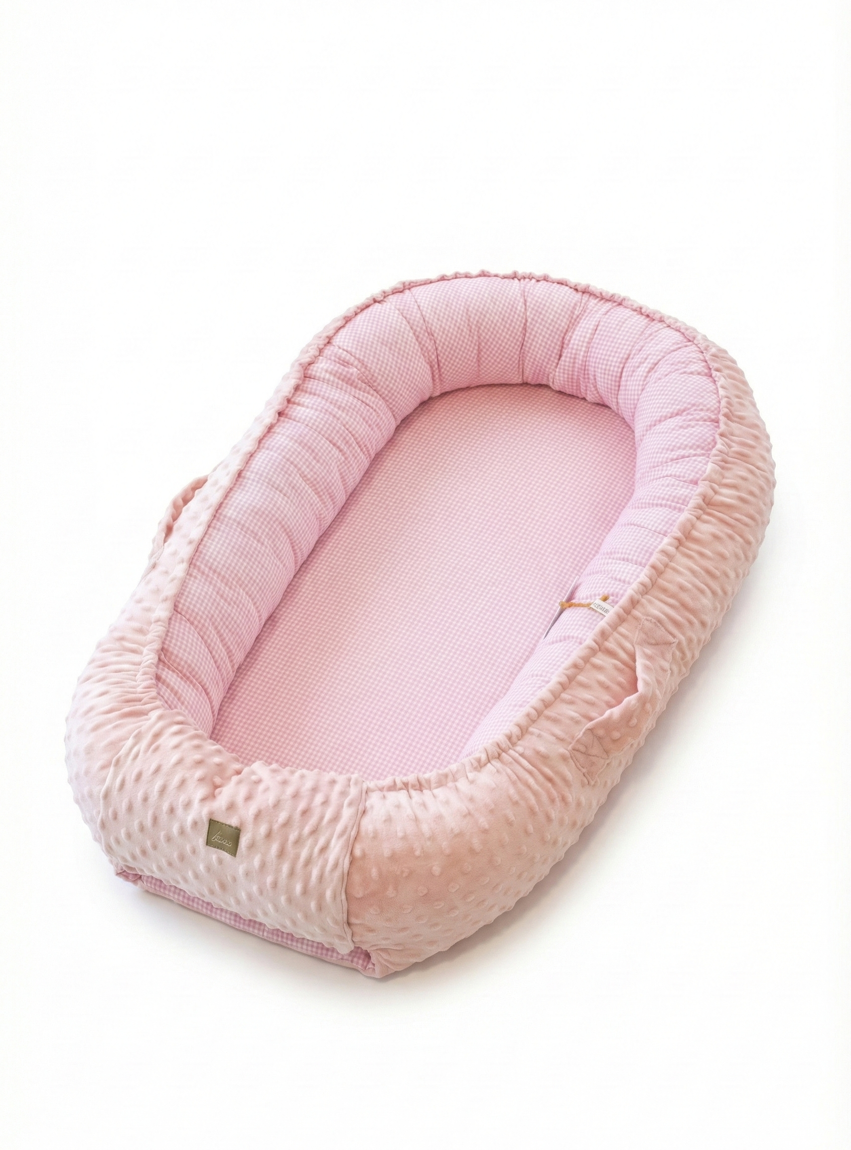 Ροζ χειροποίητο Baby Nest Girly ιδανικό για νεογέννητο κορίτσι