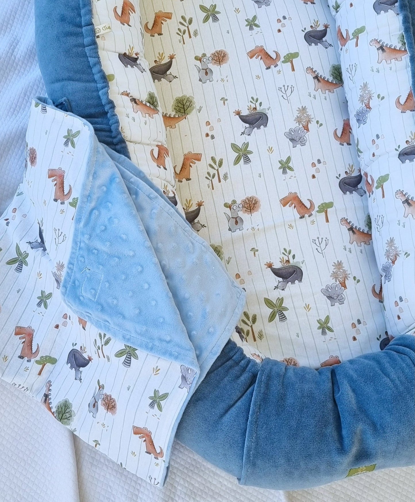 Φωλιά ύπνου μωρού Roar με ζωάκια για αγόρι